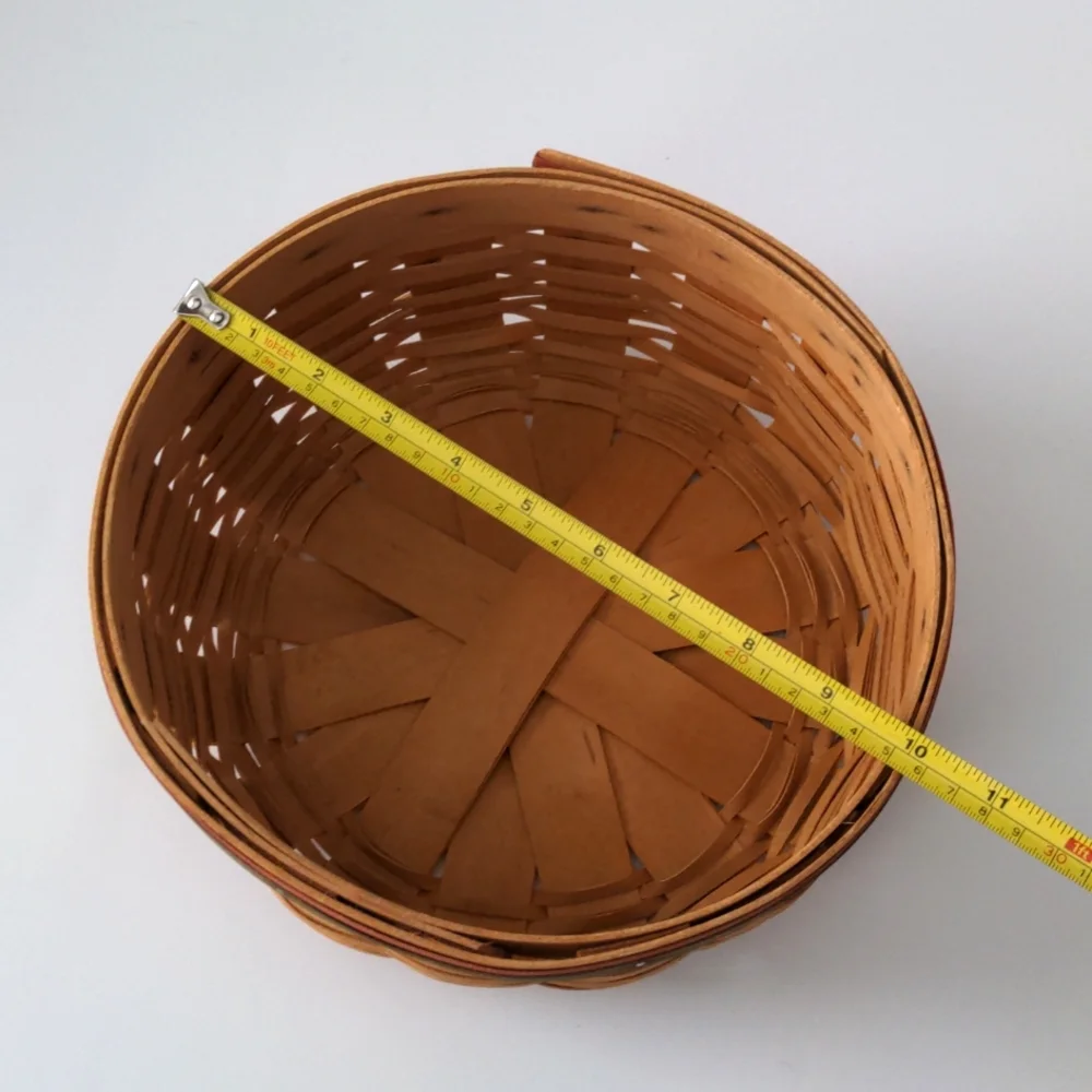 Longaberger Round Basket Century Celebration 2000 Without Handle USA Y2K